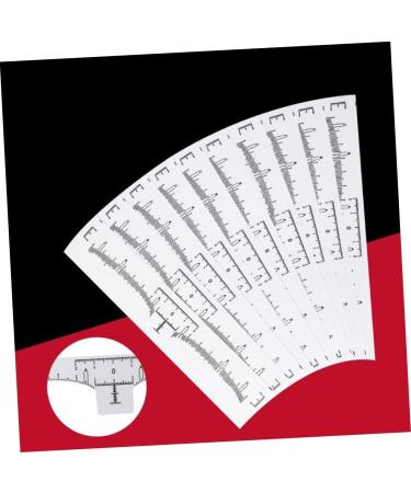 Beavorty 100pcs Disposable Eyebrow Ruler Makeup Stickers Eyebrow Shaping Stencils Eyebrow Measure Modify - Buy Online on GoSupps.com