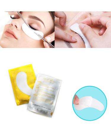 Voncasen 100 Pairs Set Under Eye Pads for Eyelash Extensions - Comfy and Cool Gel Patches - Gold Eye Mask Beauty Tool - Buy Online on GoSupps.com