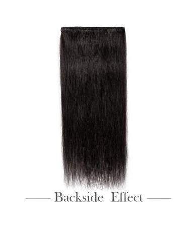 Buy Clip In Extensions - Real Remy Hair 8 Wefts 18 Clips 55cm - #1B Natural Black - 75g - International Shipping - Buy Online on GoSupps.com