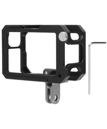 GoPro Housing Frame Frame Housing Open Frame Case with Mini Wrench Frame Mount Protective Housing Case Made of Aluminum Alloy Compatible with Action Cameras Accessories Black