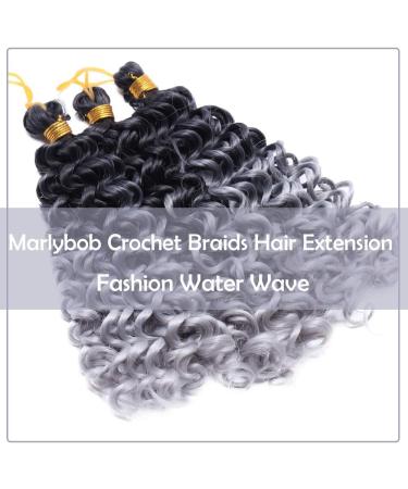 8inch Kinky Curly Braiding Hair -Black to Grey Marlybob Crochet Hair Extensions Weave Braids Synthetic Hairpiece - Buy Online on GoSupps.com