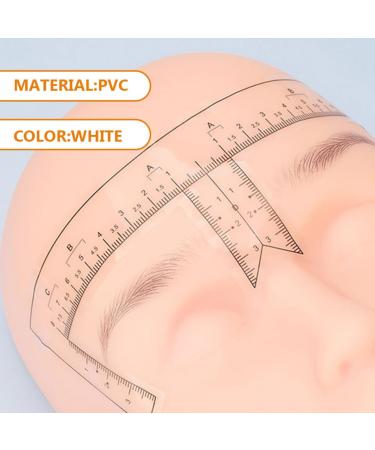 LALAFINA 10pcs Tools Eyebrow Ruler for Measurement Eyebrow Shaper for Women Marker Eyebrow Line Sticker Scale - Buy Online on GoSupps.com