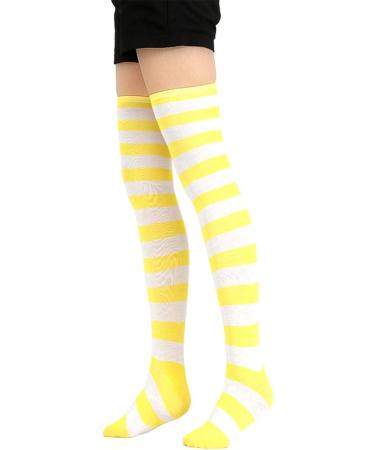 Buy Jier Women s Blue & White Striped Knee-High Socks | Overknee Cosplay Costume & Cheerleader Socks | Multicolored Fashionable Stockings - Buy Online on GoSupps.com