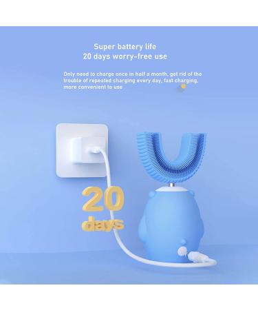 U-Shaped Kids Electric Toothbrush | Whole Mouth Baby Toothbrush (2-6 Year) - Pink - Buy Online on GoSupps.com