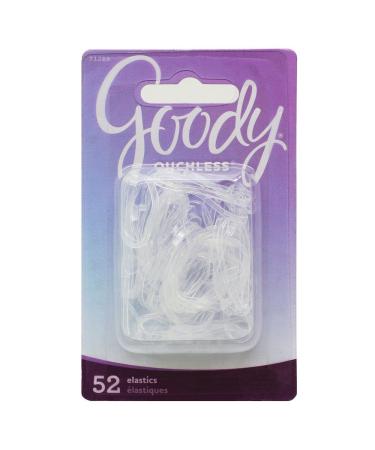 Goody Classics Hair Elastic Polybands Clear 52 0.217 Ounce (Pack of 3) Clear 3