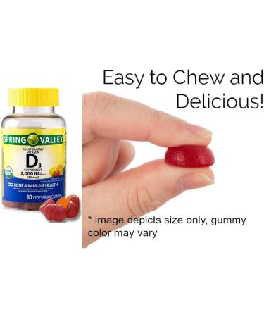Premium Fusion Vitamin D3 Gummies for Adults 2000 IU 80 Ct. + Supplement Guide and Pouch - Buy Online on GoSupps.com