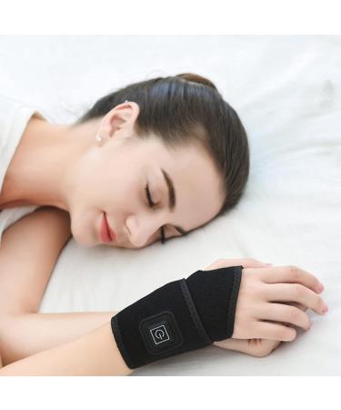USB Heated Hand Wrist Brace - Carpal Tunnel & Arthritis Support for Pain Relief Tendonitis Protection & Joint Support - Buy Online on GoSupps.com