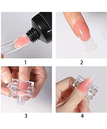 LOUIKAY Nail Tool Clips - 12 pcs Transparent Nail Tips Clips for Polygel Nail Extension (3.5 cm x 2.8 cm) - Best for Nail Art & Manicure - Buy Online on GoSupps.com