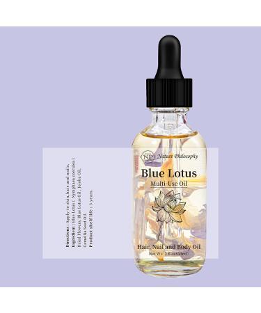 NP Blue Lotus Multi-Use Oil - Organic Essential Oil for Face, Body, and Hair - 2 Fl Oz - Buy Online on GoSupps.com