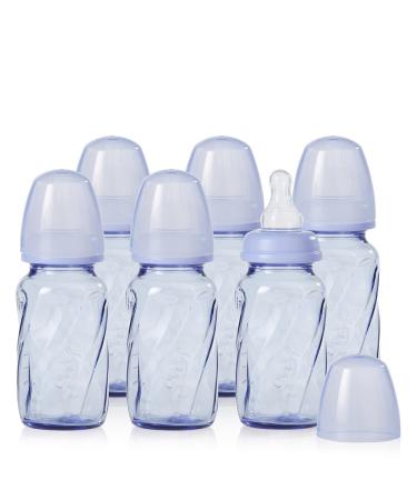 Perry Mackin Anti-Colic Silicone Baby Bottle, 6 Ounces, Blue (2-Pack)