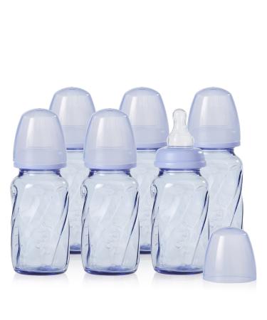 Evenflo Feeding Glass Premium Proflo Vented Plus Bottles for Baby Infant and Newborn - Helps Reduce Colic - Lavender 4 Ounce (Pack of 6)