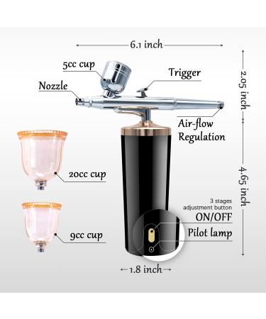 i-Anzy Mini Airbrush Kit - Handheld Rechargeable Spray Gun for Makeup, Cake Decorating, Nail Art, and Tattoos - Buy Online on GoSupps.com