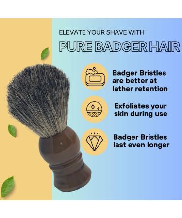 G.B.S Pure Badger Bristle Horn Shaving Brush - Effortless Glide for All Razors | Premium Shaving Accessories - International Shipping Available - Buy Online on GoSupps.com