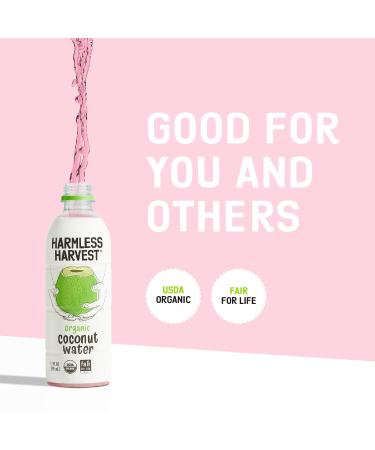 Harmless Harvest Organic Coconut Water Drink - Hydrating with Natural Electrolytes | No Sugar Added | Fair for Life Certified | 12 Fl Oz (Pack of 12) - Buy Online on GoSupps.com