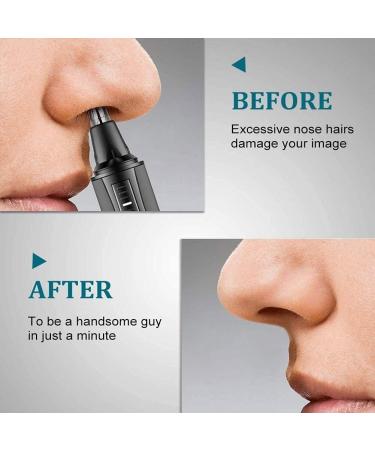 KouRy Nose Hair Trimmer Professional Waterproof Ear & Nose Hair Trimmer for Men & Women | 3-in-1 Dual Edge Blades for Easy Cleaning - Buy Online on GoSupps.com