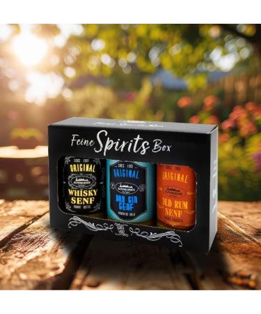  Altenburger Original Altenburger Original Fine Spirits Box with Whiskey Mustard (200 ml) Dry Gin Mustard (200 ml) and Old World Mustard - Buy Online on GoSupps.com