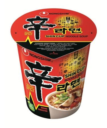 Nong Shim Shin Cup Noodle Soup - 12 Cups