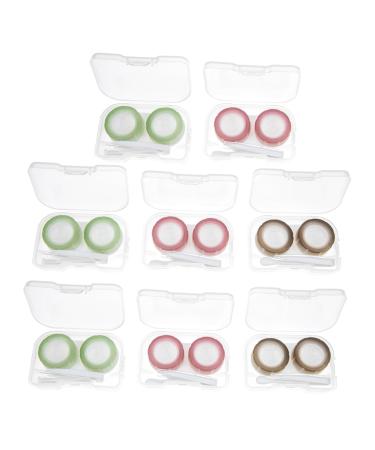 Solustre 8st contact lens container contact lens solution Exchange housing travel accessories Address book Contact holder contacts accessories main bracket colored contact lenses men and women