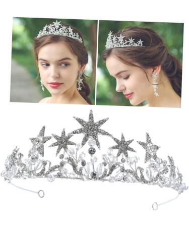 New Year Headband Bridal Crowns Tiaras Gold Star Headbands Wedding Star Headbands for Women Princess Tiara Women Rhineshtone Headband Diamond Rhinestone Tiara Bridesmaid Ryan Hair - Buy Online on GoSupps.com