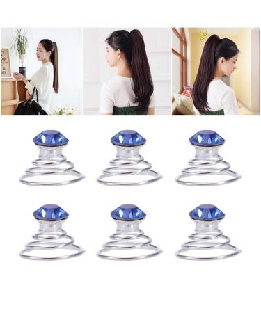 Uonlytech Light Blue Pearl Clip Hair Twists - 12PCS Rhinestone Spiral Hair Pins for Stunning Blue Hairstyles - Buy Online on GoSupps.com