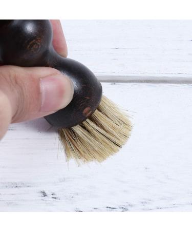 EXCEART Shoe Brush Cream Applicator Wooden Shoe Shine Brushes Polish Paste Jar Dauber Bristles Shaft Slotted for Boots Shoes & Other Leather Care - Buy Online on GoSupps.com