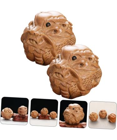 Toyvian 10 STK Handmill Deast Bath for Adults - Chinese Meditation Baoding Balls & Popuck T-Tool for Relaxation - Buy Online on GoSupps.com