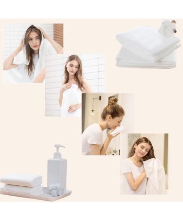 JINYUDOME Disposable Hair Towels 40 Pack - Large Spa Towels for Bathroom, Absorbent & Quick Dry - 15.75 x 31.5 inches - White (40 Pack) - Buy Online on GoSupps.com