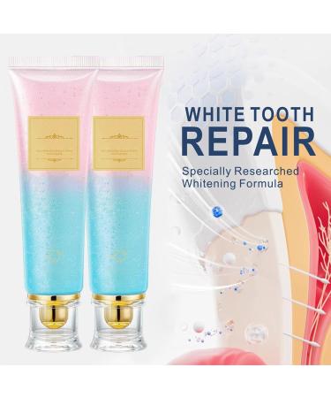  Comioke Pack of 2 whitening toothpastes with nicotinamide 100g - Niacinamide toothpaste for deep cleaning enamel repair and intense whitening fresh breath and - Buy Online on GoSupps.com
