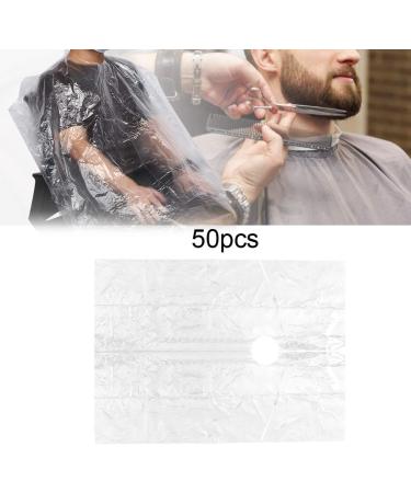 TMISHION 50pcs Disposable Haircut Capes - Waterproof Barber Gowns for Hair Cutting & Dyeing - Buy Online on GoSupps.com