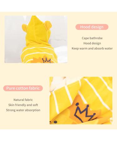 Supgomax Hooded Bathing Poncho for Kids - Cartoon Lion Beach & Bath Towel Absorbent Child Towels for Swimming & Shower - Buy Online on GoSupps.com