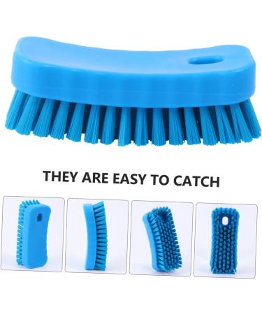 minkissy Nail Brush Nail Cleaner Brush Nail Clean up Brush Shoe Cleaner Shoes Cleaner Fingernail Scrub Nail Scrubbing Brush Toe Brush Small Brush Food Grade Polypropylene 11.5x5cm Blue - Buy Online on GoSupps.com