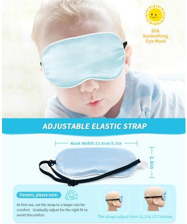 Mulberry Silk Baby Sleep Mask | Soft Adjustable Eye Cover for Newborns | Breathable Light Blocker for Naps & Outdoors - Buy Online on GoSupps.com