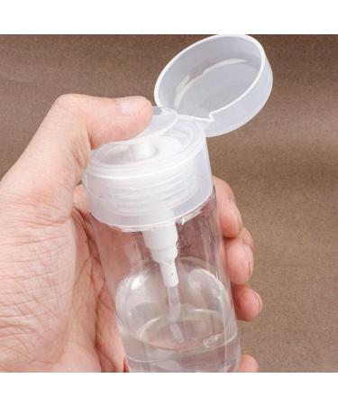 FOMIYES Clear Pump Press Bottle Plastic Sample Containers Empty 120ml Travel Jar Refillable Cosmetic Bottle for Creams Lotions Body Scrub Butter - Buy Online on GoSupps.com