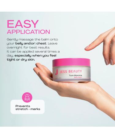 JESS BEAUTY Twin Momma Belly Balm Lotion | Coconut & Avocado Oil | Maternity Skincare Essentials 4.4 fl oz - International Shipping Available - Buy Online on GoSupps.com