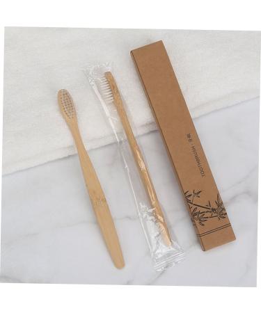 Shop FRCOLOR 3pcs Charcoal Wooden Travel Toothbrush Set - Eco-Friendly & Disposable | International Shipping Available - Buy Online on GoSupps.com