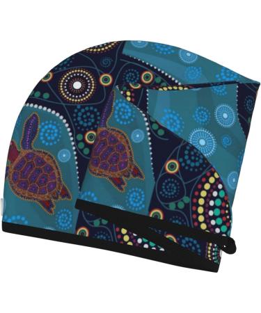 Hair Towel Wrap - Quick Drying Towel Turban with Button | Bohemian Turtle Design - Buy Online on GoSupps.com