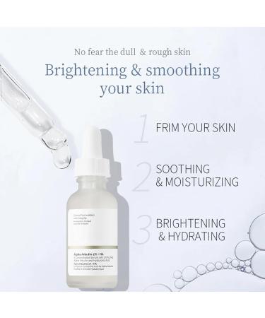 Alpha Arbutin 2% + Hyaluronic Acid Alpha Arbutin Serum Dark Spots Removal Hyaluronic Acid Serum for Face Reduce Fine Lines & Wrinkle Face Serum for Women & Men Plump and Smooth - Buy Online on GoSupps.com