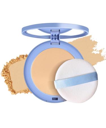 Gagk Matte Perfection Pressed Powder Oil Control Face Powder Matte Smroof Face Powder Polvo Compacto De Maquillaje (02#-Natural beige)