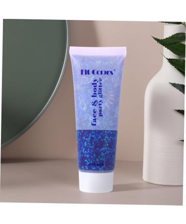 Buy Holographic Blue Sequin Gel - Chunky Glitter Eye Shadow & Nail Art | Shimmer Cosmetic Glitter for Crafts - 2.5X4.5X11.6CM - Buy Online on GoSupps.com