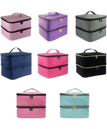 Dajidafu Durable and Hygienic Nail Polish Storage Bag for Safe and Convenient Storage Polyester 30 Grids Nail Polish Storage Bag Stone Green - Buy Online on GoSupps.com