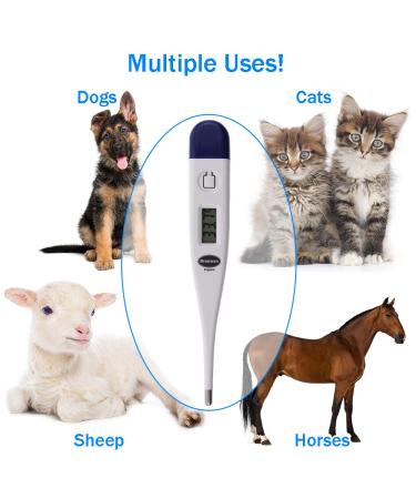 Digital Vets Thermometer For Pet Owners of Dogs Cats Horses Animals With FREE Veterinary Hobday's Spec Chart - Buy Online on GoSupps.com