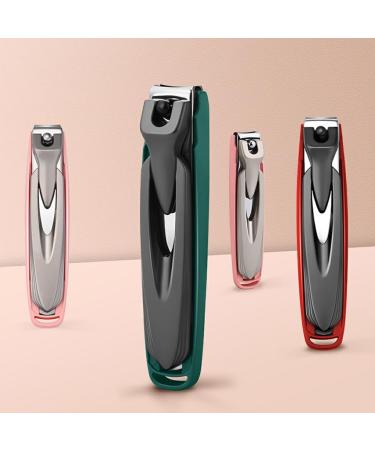dijiusidy Anti-Splashing Nail Cutter Creative for Mess-Free Nail Cutting Experience Detachable Fingernail Clippers Stainless Steel Green L L Green - Buy Online on GoSupps.com
