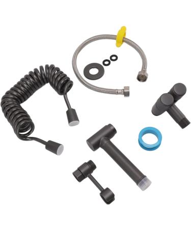 Hand Toilet Sprayer Kit - Brass Bidet Attachment for Home Bathroom | WC Bidet Sprayer with Hose - Gray - Buy Online on GoSupps.com