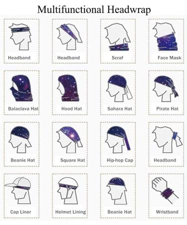 Guifier 12-Piece Multifunctional Cloth Face Mask & Bandana Set - UV Protection Scarf Headband & Neck Gaiter for Yoga Walking & Motorcycling - Seamless Camouflage Design - Buy Online on GoSupps.com