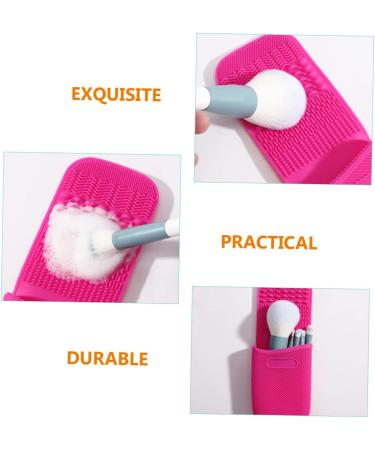 FRCOLOR 5pcs Makeup Brush Cleaning Mat & Tools | Silicone Cleaner for Eyeliner & Brushes | International Shipping Available - Buy Online on GoSupps.com