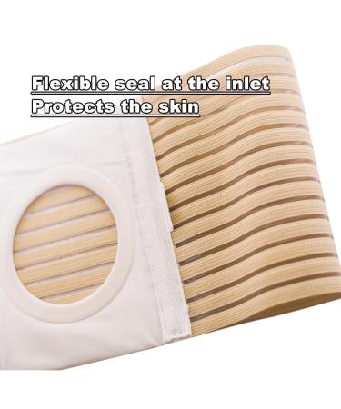 Stoma & Hernia Belt for Women - Grey Skin Color X-Large All Seasons Enhanced Comfort & Protection - Buy Online on GoSupps.com