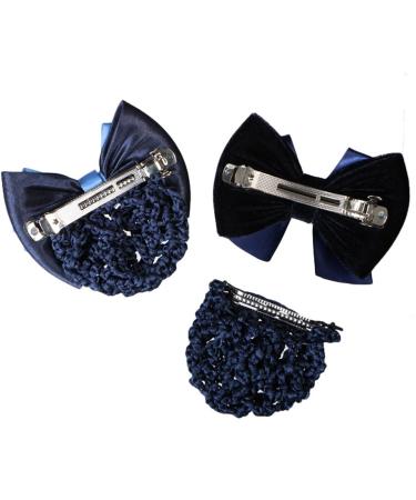 Kilofly 4pc Women's Two-Way Snood Net Bow Barrette Set for Stylish Hair Updos - Buy Online on GoSupps.com