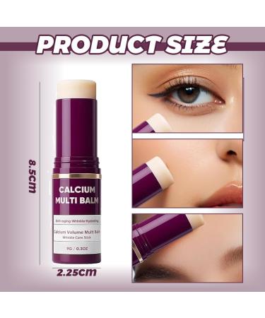 NHPY 2Pcs Calcium Multi BalmCalcium Volume Multi BalmAntiAging & Firming Korean Skin Care StickVolume Wrinkle Core PenKorean AntiAging Collagen Moisturizing Stick - Buy Online on GoSupps.com