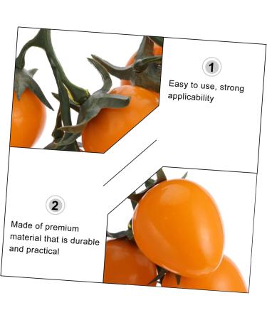 OUNONA 10pcs Faux Cherry artificial cherry tomatoes model grapes plant sculpture Grape mini autumn Longan raisin cherries Model litchi reward office vase realistic fruit Yellowx10pcs 12X20CMx10pcs - Buy Online on GoSupps.com