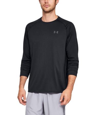 Under Armour Men's Tech 2.0 Long Sleeve Shirt - Breathable Fast-Drying & Anti-Odor Sportswear in XS Black - Buy Online on GoSupps.com